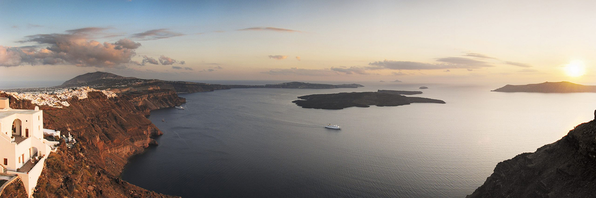 santorini caldera view, santorini sailing 